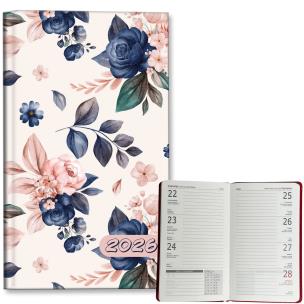 Opakowanie Kalendarz 2026 A6 tygodniowy Niebieskie Róże