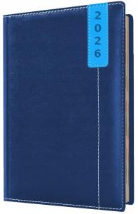 Kalendarz 2026 A6 tygodniowy notesowy niebieski. Wydawca: Evena. Multiszop.pl Opakowanie Kalendarz 2026 A6 tygodniowy notesowy niebieski