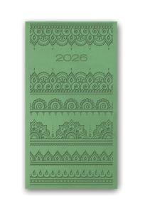Opakowanie Kalendarz 2026 A6 tygodniowy Vivella Relief Zielony