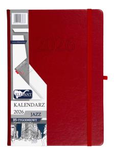 Opakowanie Kalendarz 2026 B5 tygodniowy Jazz czerwony
