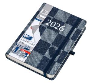Opakowanie Kalendarz 2026 B6 dzienny Jazz jeans-serca