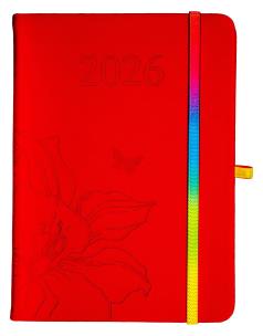 Opakowanie Kalendarz 2026 B6 tyg. Hip Hop czerwony