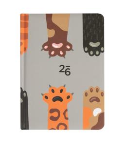 Opakowanie Kalendarz 2026 B6 tygodniowy Łapki