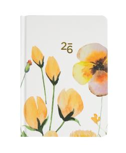 Opakowanie Kalendarz 2026 B6 tygodniowy Żółte Kwiaty
