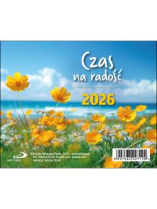 Kalendarz 2026 biurkowy czas na radość. Wydawca: Edycja Świętego Pawła. Multiszop.pl Opakowanie Kalendarz 2026 biurkowy czas na radość