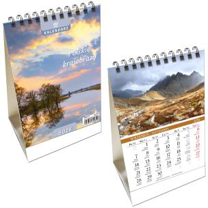 Opakowanie Kalendarz 2026 biurkowy pionowy Polskie Krajobrazy