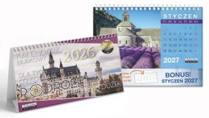 Opakowanie Kalendarz 2026 biurkowy Podróże