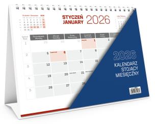 Kalendarz 2026 Biurkowy stojący. Wydawca: Wokół nas. Multiszop.pl Opakowanie Kalendarz 2026 Biurkowy stojący