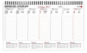 Opakowanie Kalendarz 2026 biurkowy tygodniowy poprzeczny