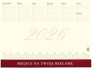 Kalendarz 2026 biuwar business. Wydawca: Wokół nas. Multiszop.pl Opakowanie Kalendarz 2026 biuwar business