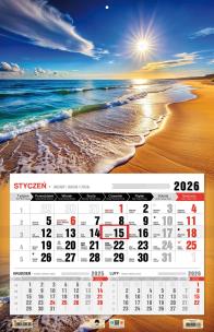 Opakowanie Kalendarz 2026 jednodzielny 3XL Bałtyk