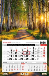 Opakowanie Kalendarz 2026 jednodzielny 3XL las