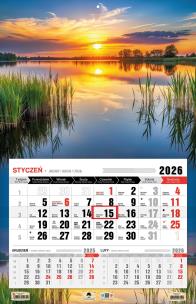 Opakowanie Kalendarz 2026 jednodzielny 3XL Mazury