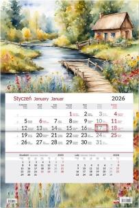 Opakowanie Kalendarz 2026 jednodzielny Chatka