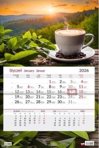 Opakowanie Kalendarz 2026 jednodzielny Kawa