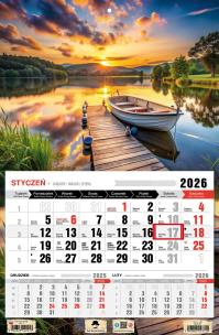 Opakowanie Kalendarz 2026 jednodzielny mazury