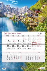 Opakowanie Kalendarz 2026 jednodzielny Miasteczko