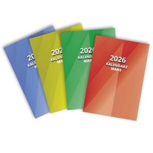 Kalendarz 2026 kieszonkowy Mars MIX. Wydawca: O-press. Multiszop.pl Opakowanie Kalendarz 2026 kieszonkowy Mars MIX