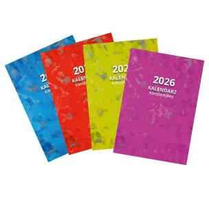 Kalendarz 2026 kieszonkowy MIX. Wydawca: O-press. Multiszop.pl Opakowanie Kalendarz 2026 kieszonkowy MIX