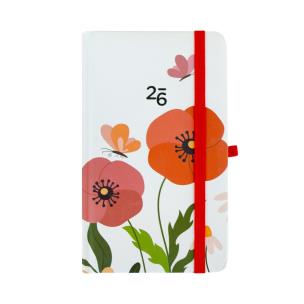 Opakowanie Kalendarz 2026 kieszonkowy tygodniowy czerwone Maki