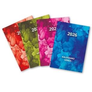 Kalendarz 2026 kieszonkowy Venus MIX. Wydawca: O-press. Multiszop.pl Opakowanie Kalendarz 2026 kieszonkowy Venus MIX