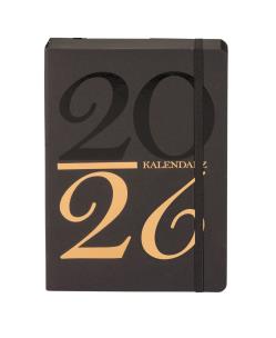 Okładka książki Kalendarz 2026 Kraft A5 DNS czarny