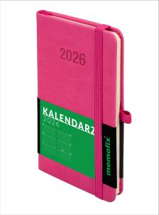 Okładka książki Kalendarz 2026 Memofix A6 TDW różowy