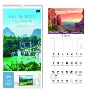 Opakowanie Kalendarz 2026 motywacyjny 22x46cm Widoki