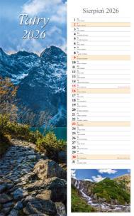 Kalendarz 2026 paskowy Tatry. Wydawca: Radwan. Multiszop.pl Opakowanie Kalendarz 2026 paskowy Tatry