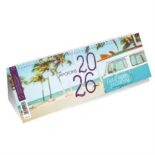Opakowanie Kalendarz 2026 poziomy ze spiralką plaża