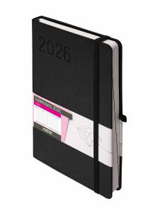 Okładka książki Kalendarz 2026 Rubi A5 DNS czarny