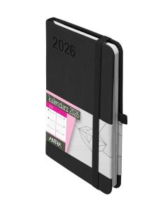 Okładka książki Kalendarz 2026 Rubi A6 TDW czarny