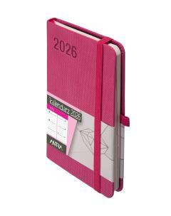 Okładka książki Kalendarz 2026 Rubi A6 TDW różowy