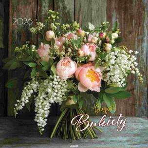 Opakowanie Kalendarz 2026 ścienny 32x32cm Bukiety