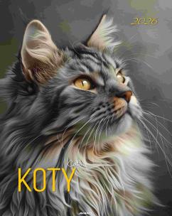 Opakowanie Kalendarz 2026 ścienny A3 Koty
