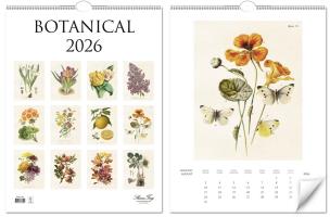 Kalendarz 2026 ścienny Botanika rośliny natura. Wydawca: Skona Ting. Multiszop.pl Opakowanie Kalendarz 2026 ścienny Botanika rośliny natura