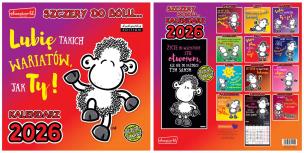 Opakowanie Kalendarz 2026 ścienny Classic Sheepworld szczery