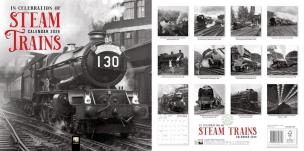 Opakowanie Kalendarz 2026 ścienny kwadrat Parowozy