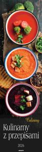 Opakowanie Kalendarz 2026 ścienny paskowy 13x46cm Kulinarny