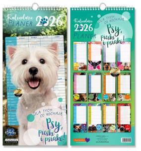 Opakowanie Kalendarz 2026 ścienny planer Psy