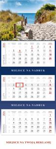Opakowanie Kalendarz 2026 ścienny trójdzielny Morze