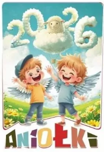 Opakowanie Kalendarz 2026 ścienny wieloplanszowy Aniołki