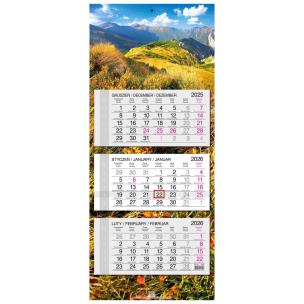 Opakowanie Kalendarz 2026 trójdzielny główka płaska Tatry