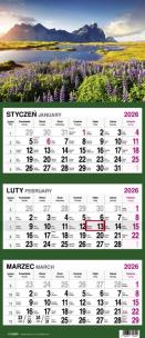 Opakowanie Kalendarz 2026 Trójdzielny Góry