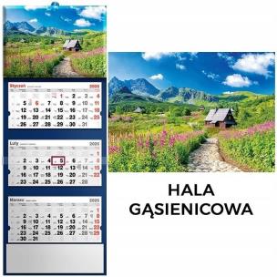 Kalendarz 2026 trójdzielny Hala gąsienicowa. Wydawca: Evena. Multiszop.pl Opakowanie Kalendarz 2026 trójdzielny Hala gąsienicowa