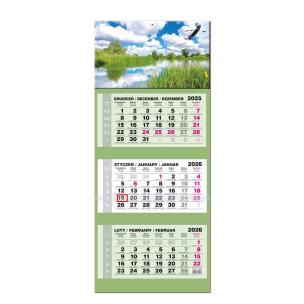 Opakowanie Kalendarz 2026 trójdzielny LUX główka wypukła Mazury