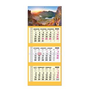 Opakowanie Kalendarz 2026 trójdzielny LUX  główka wypukła Tatry