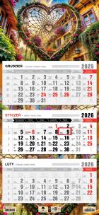 Opakowanie Kalendarz 2026 trójdzielny płaska główka łapacz