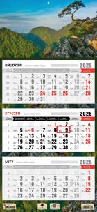 Opakowanie Kalendarz 2026 trójdzielny płaska główka Sokolnica