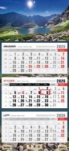 Opakowanie Kalendarz 2026 trójdzielny płaska główka staw